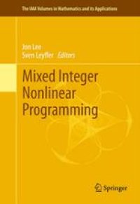 cover of the book Mixed Integer Nonlinear Programming