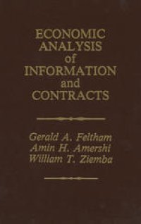 cover of the book Economic Analysis of Information and Contracts: Essays in Honor of John E. Butterworth