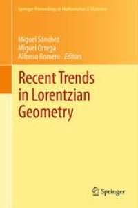 cover of the book Recent Trends in Lorentzian Geometry