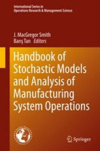 cover of the book Handbook of Stochastic Models and Analysis of Manufacturing System Operations