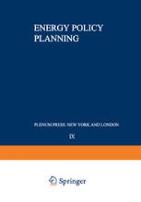 cover of the book Energy Policy Planning