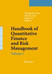 cover of the book Handbook of Quantitative Finance and Risk Management