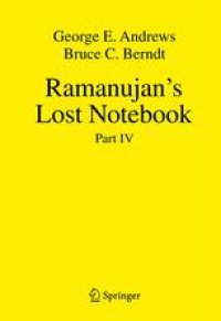 cover of the book Ramanujan's Lost Notebook: Part IV