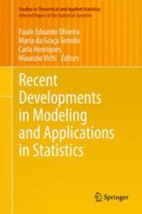 cover of the book Recent Developments in Modeling and Applications in Statistics