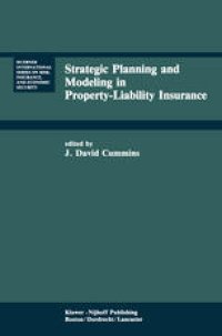 cover of the book Strategic Planning and Modeling in Property-Liability Insurance