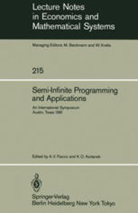 cover of the book Semi-Infinite Programming and Applications: An International Symposium, Austin, Texas, September 8–10, 1981