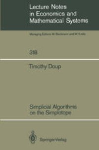 cover of the book Simplicial Algorithms on the Simplotope