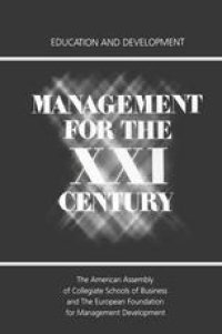 cover of the book Management for the XXI Century: Education and Development