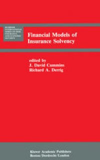 cover of the book Financial Models of Insurance Solvency