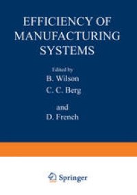 cover of the book Efficiency of Manufacturing Systems