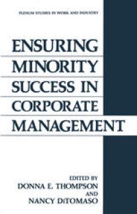 cover of the book Ensuring Minority Success in Corporate Management