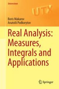 cover of the book Real Analysis: Measures, Integrals and Applications