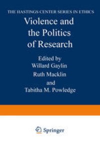 cover of the book Violence and the Politics of Research