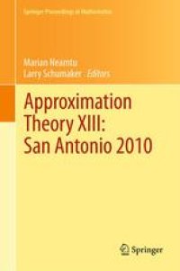 cover of the book Approximation Theory XIII: San Antonio 2010