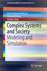 cover of the book Complex Systems and Society: Modeling and Simulation