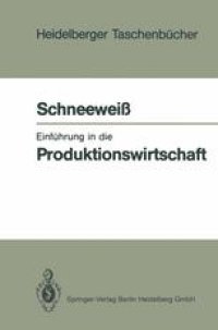 cover of the book Einführung in die Produktionswirtschaft