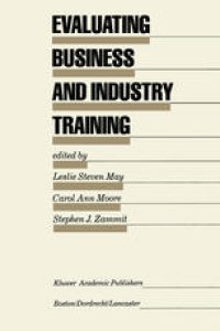 cover of the book Evaluating Business and Industry Training