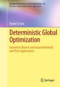 cover of the book Deterministic Global Optimization: Geometric Branch-and-bound Methods and their Applications