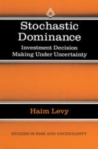 cover of the book Stochastic Dominance: Investment Decision Making under Uncertainty