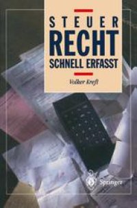 cover of the book Steuerrecht: Schnell erfaßt