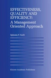 cover of the book Effectiveness, Quality and Efficiency: A Management Oriented Approach