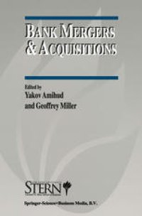 cover of the book Bank Mergers & Acquisitions