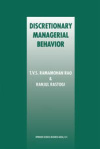 cover of the book Discretionary Managerial Behavior