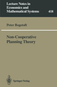 cover of the book Non-Cooperative Planning Theory