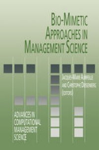 cover of the book Bio-Mimetic Approaches in Management Science