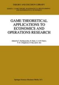 cover of the book Game Theoretical Applications to Economics and Operations Research