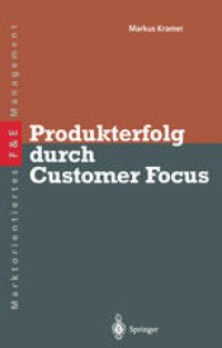 cover of the book Produkterfolg durch Customer Focus