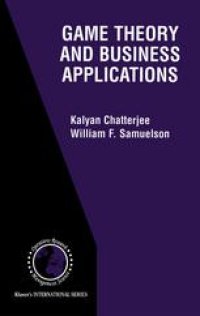 cover of the book Game Theory and Business Applications