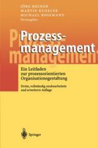 cover of the book Prozessmanagement: Ein Leitfaden zur prozessorientierten Organisationsgestaltung