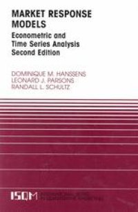 cover of the book Market Response Models: Econometric and Time Series Analysis