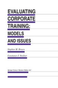 cover of the book Evaluating Corporate Training: Models and Issues