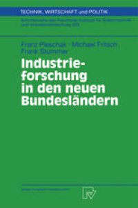 cover of the book Industrieforschung in den neuen Bundesländern