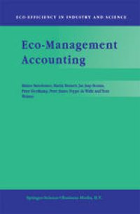 cover of the book Eco-Management Accounting: Based upon the ECOMAC research project sponsored by the EU’s Environment and Climate Programme (DG XII, Human Dimension of Environmental Change)