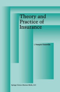 cover of the book Theory and Practice of Insurance