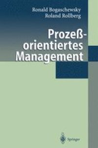 cover of the book Prozeßorientiertes Management