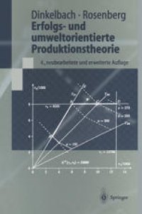 cover of the book Erfolgs- und umweltorientierte Produktionstheorie