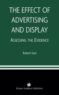 cover of the book The Effect of Advertising and Display: Assessing the Evidence