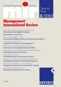 cover of the book Governing Knowledge-Processes