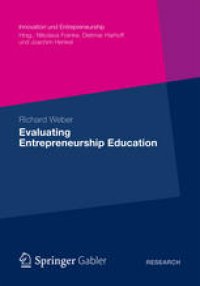 cover of the book Evaluating Entrepreneurship Education