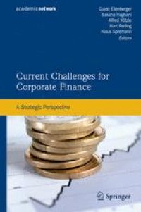 cover of the book Current Challenges for Corporate Finance: A Strategic Perspective