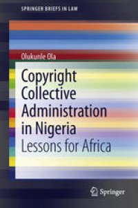 cover of the book Copyright Collective Administration in Nigeria: Lessons for Africa