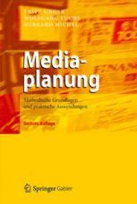 cover of the book Mediaplanung: Methodische Grundlagen und praktische Anwendungen