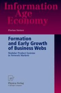 cover of the book Formation and Early Growth of Business Webs: Modular Product Systems in Network Markets