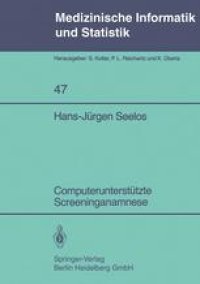 cover of the book Computerunterstützte Screeninganamnese