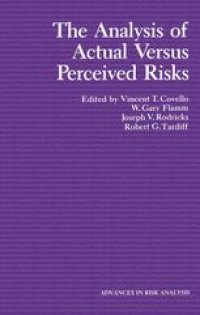 cover of the book The Analysis of Actual Versus Perceived Risks