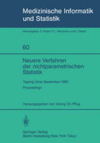 cover of the book Neuere Verfahren der nichtparametrischen Statistik: Tagung, Graz, 23.–27. September 1985 Proceedings